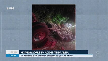 Homem morre após faltar freio em caminhão, entre Areia e Alagoa Grande