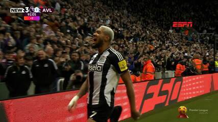 Newcastle 3 x 0 Aston Villa | Melhores momentos | 18ª rodada | Campeonato Inglês 2024/25