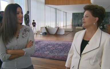 Primeira parte da entrevista de Dilma Rousseff. 'Fantástico', 11/09/2011