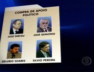 Reportagem de Carlos de Lannoy sobre a denúncia do procurador Antonio Fernando de Souza ao STF de 40 pessoas envolvidas com o mensalão, Jornal Nacional, 11/04/2006