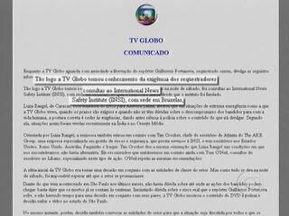 Zeca Camargo lê nota divulgada pela TV Globo sobre sua decisão de ceder às exigências dos sequestradores do repórter Guilherme Portanova e o auxiliar técnico Alexandre Calado, ambos da equipe de jornalismo de São Paulo. Fantástico, 13/08/2006.