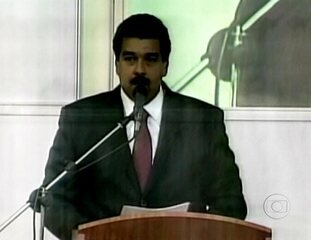 Reportagem de Delis Ortiz e Rafael Sobrinho sobre a eleição de Nicolas Maduro para presidente da Venezuela. Jornal Nacional, 15/04/2013.