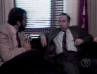 Entrevista do correspondente Sérgio Motta Mello com o embaixador turco na ONU, Coukis Kirje, sobre o atentado ao Papa João Paulo II. Jornal Nacional, 14/05/1981