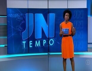 Estreia de Maria Júlia Coutinho como apresentadora titular da previsão do tempo no ‘Jornal Nacional’, 27/04/2015