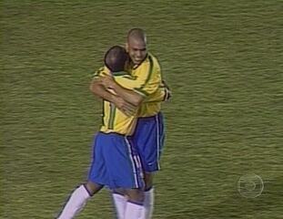 Reportagem de Roberto Thomé sobre a estreia do Brasil na Copa América 1997 na Bolívia com goleada de 5 a 0 sobre a Costa Rica, Globo Esporte, 14/06/1997.