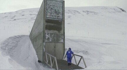 O primeiro episódio da segunda temporada da série 'Jornada da Vida' mostrou o depósito global de sementes na Noruega. 'Fantástico', 14/02/2016. 