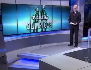 Estreia da série “Atletas Olímpicos” com reportagem de Guilherme Roseguini sobre a evolução física dos atletas ao longo do tempo, Jornal da Globo, 24/03/2015.