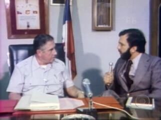 O repórter Sérgio Motta Mello entrevista, com exclusividade, o General Augusto Pinochet. Painel, 09/01/1978