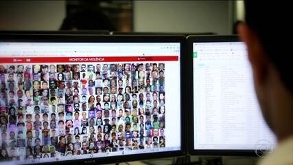 Lançamento do Monitor da Violência, projeto do g1 em parceria com o Núcleo de Estudos da Violência da USP e o Fórum Brasileiro de Segurança Pública, Jornal Nacional, 25/09/2017.