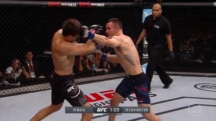 Colby Covington vence Demian Maia na decisão pelo peso-meio-médio no UFC São Paulo