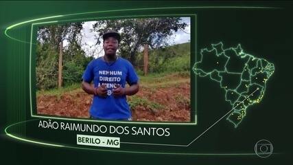 Vídeos de Berilo, Piquet Carneiro, Camaragibe, Campina Grande, Brumadinho e Arcos. Jornal Nacional, 06/03/2018