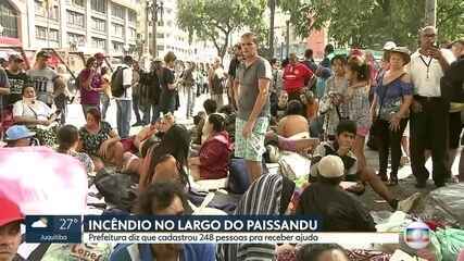 Prefeitura cadastra 248 pessoas que viviam no prédio que desabou para receber ajuda