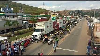 Caminhoneiros se mobilizam através de aplicativos de mensagens. 'Fantástico', 27/05/2018