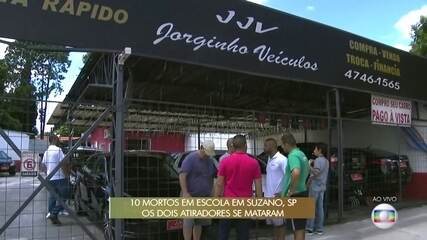 Primeiro disparo foi contra tio de um dos atiradores, em loja de carros