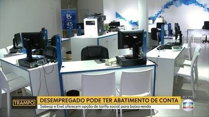 'Trampo': Veja como pedir desconto nas contas de luz e água