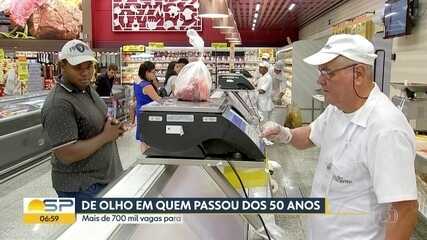 Mais de 700 mil vagas de emprego para pessoas de mais de 50 anos