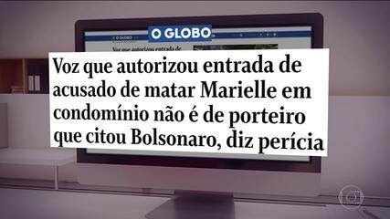 Caso Marielle: laudo conclui que voz não é de porteiro que citou Bolsonaro. Jornal Nacional, 11/02/2020. 