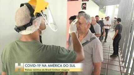 Países vizinhos do Brasil limitam viagens devido a Covid-19. Jornal Hoje, 16/03/2020