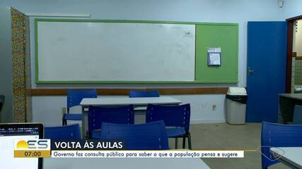 ES está na expectativa para o retorno das aulas presenciais