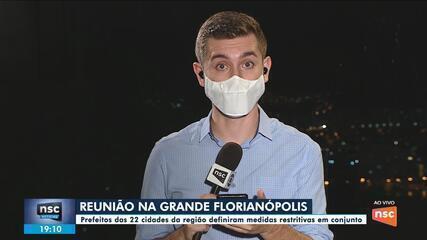 Prefeitos das 22 cidades da Grande Florianópolis definem restrições contra a Covid