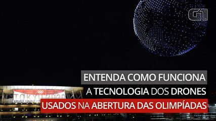 VÍDEO: Entenda como funciona a tecnologia dos drones usados na abertura das Olimpíadas