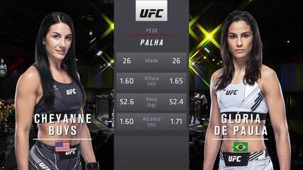 UFC Hall x Strickland - Cheyanne Buys x Glorinha de Paula