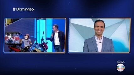 Luciano Huck agradece nova trajetória profissional e ganha presente do 'Fantástico'  na estreia do 'Domingão do Huck, em 05/07/2021 