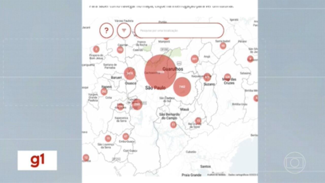 Mapa exclusivo mostra que Grande SP concentra 70% de roubos e veículos no estado