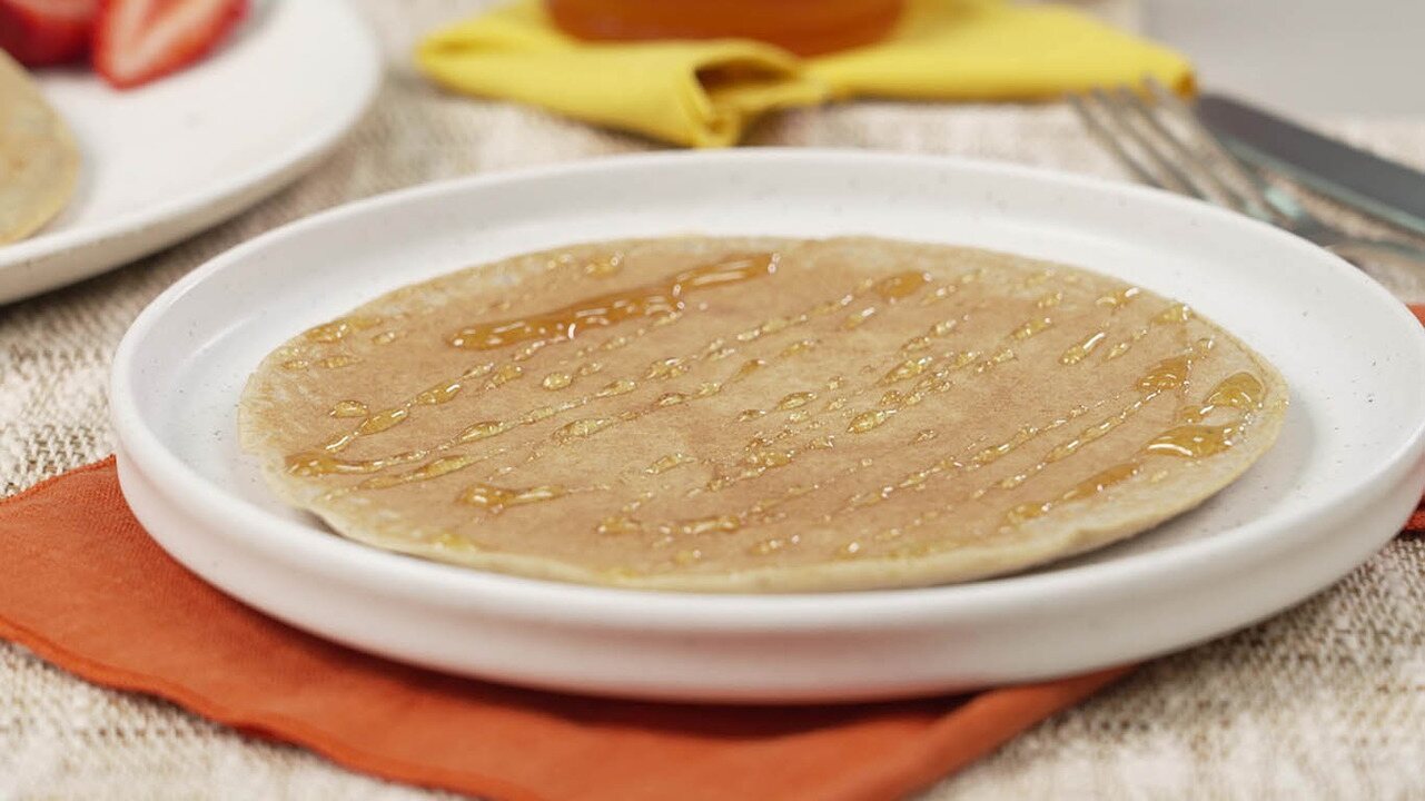 Panqueca de quinoa com banana 