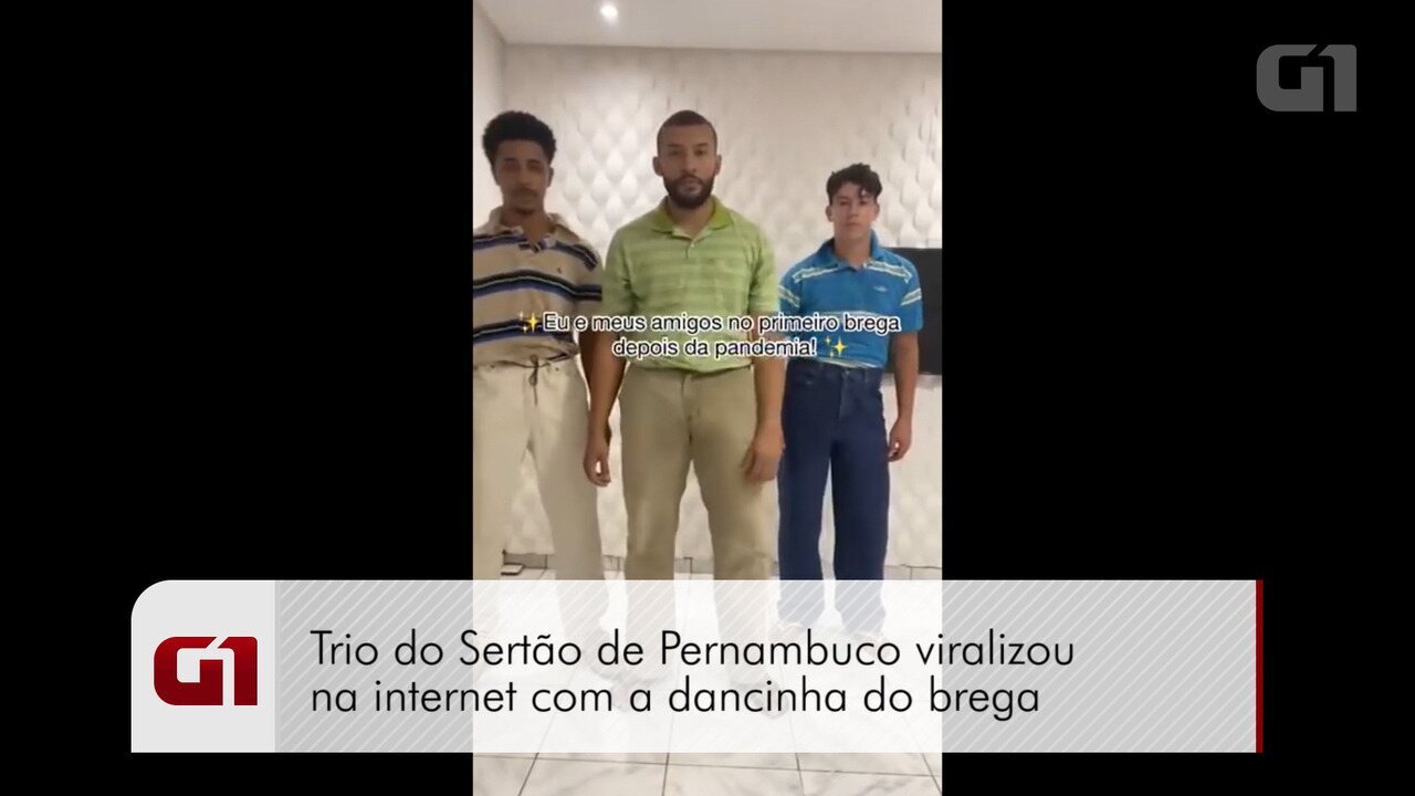 Trio do Sertão de Pernambuco viralizou na internet com a dancinha do brega