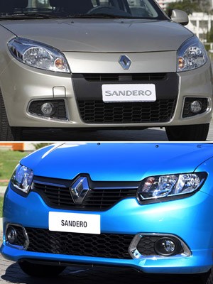 sandero compara frente (Foto: Divulgação)