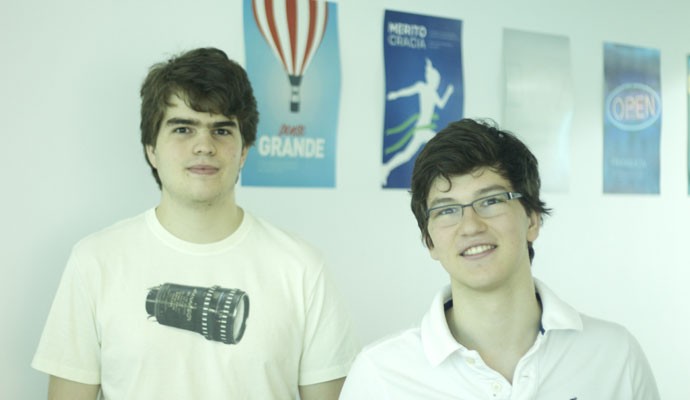 Henrique Dugubras e Pedro Franceschi, fundadores da startup Pagar.me, responsável por sistema de pagamento on-line.