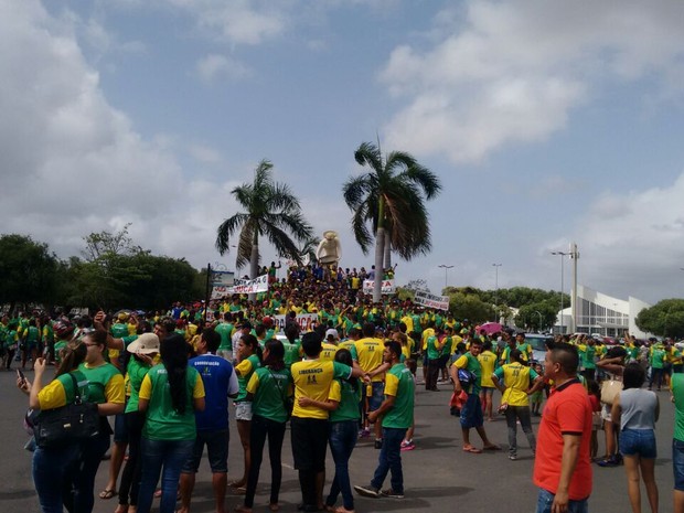 Manifestação ocorreu no Centro de Boa Vista  (Foto: Emmily Melo/G1)