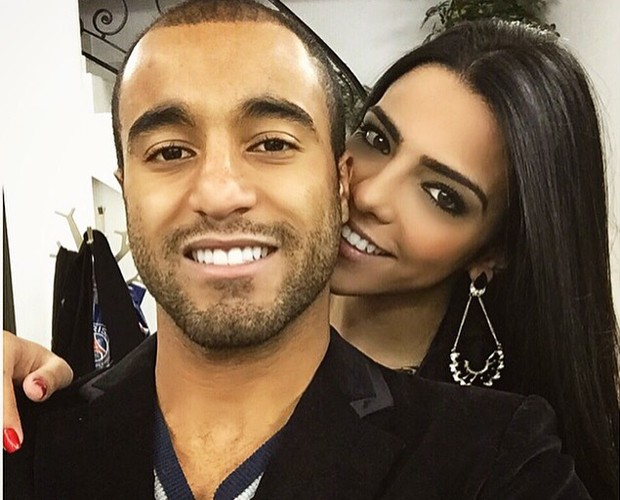 Lucas Moura e Larissa Saad não se desgrudam (Foto: Arquivo Pessoal)