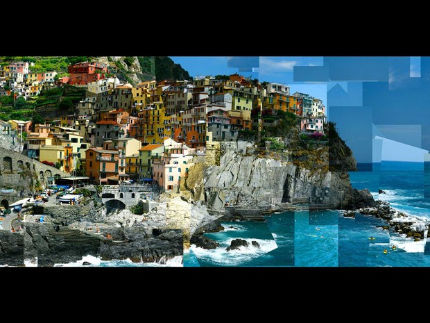 "Manarola", na costa da Itália, Fotofragmento de 2011 (Foto: Divulgação / Marcello Cavalcanti)