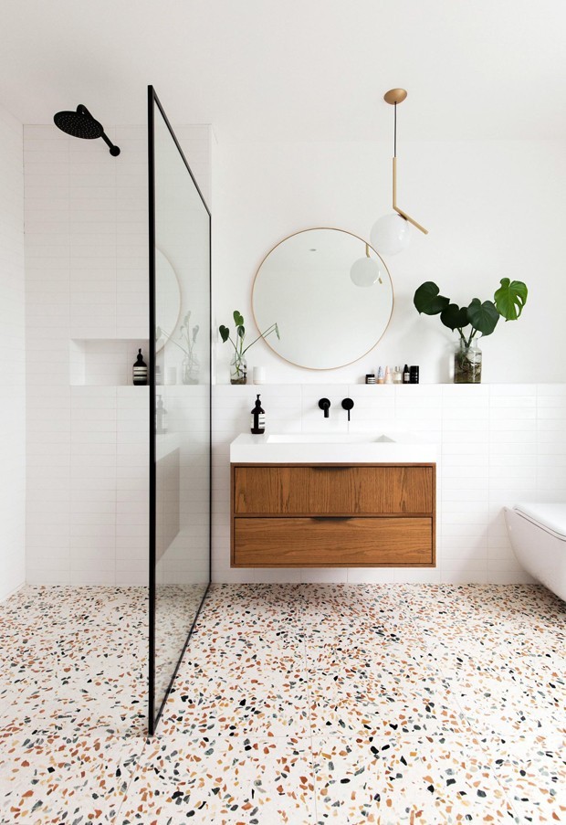 Terrazzo ou granilite: entenda a diferença entre eles e veja 15 ideias  (Foto: divulgação)