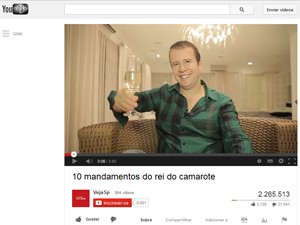 Empresário já é conhecido como 'o rei do camarote' (Foto: Reprodução/YouTube)