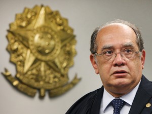 O ministro Gilmar Mendes em audiência no STF, em maio (Foto: Nelson Jr./SCO/STF)