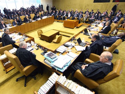 Primeiro dia de mensalão no STF (Foto:  Nelson Jr./SCO/STF)