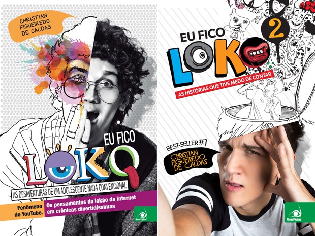 Capas dos dois livros do youtuber Christian Figueiredo de Caldas (Foto: Divulgação)