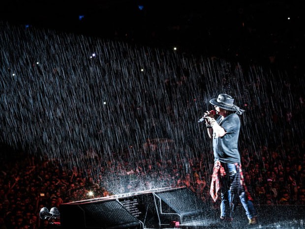 Axl Rose no show do Guns N'Rose em São Paulo. (Foto: Divulgação/Katarina Benzova)