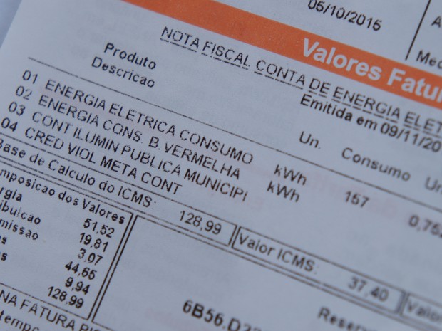 Condições hidrológicas vêm expressas na conta de energia com o indicativo de bandeiras verde, amarela ou vermelha, como atualmente (Foto: Fabiula Wurmeister / G1)