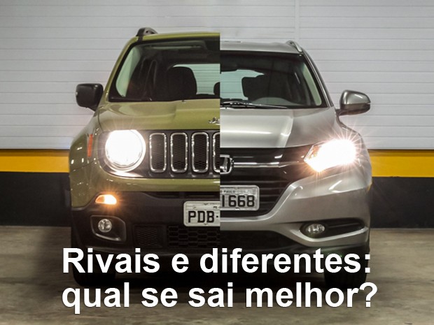 Honda HR-V e Jeep Renegade: veja qual SUV se sai melhor (Foto: Fábio Tito e Marcelo Brandt / G1)