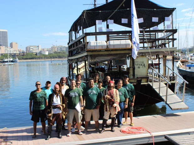 Projeto Corsário Carioca une diversão e conhecimento na Baía de Guanabara (Foto: Israel Almeida/Divulgação)