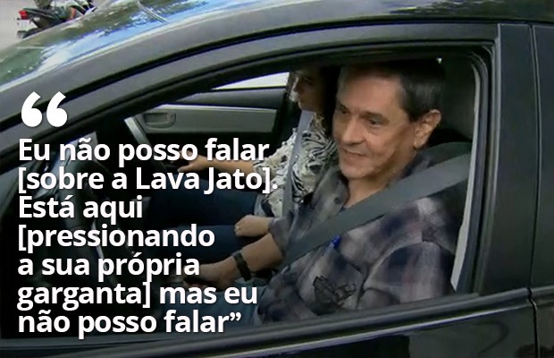 Roberto Jefferson diz que não pode falar sobre a Lava Jato (Foto: Reprodução / Globo)