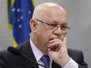 Teori Zavascki, indicado para o Supremo Tribunal Federal, na segunda parte da sabatina no Senado (Foto: Wilson Dias/ABr)