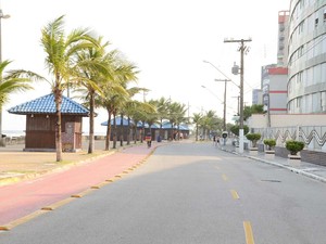 Avenida Mário Covas Jr., em Mongaguá (Foto: Divulgação/Prefeitura de Mongaguá)