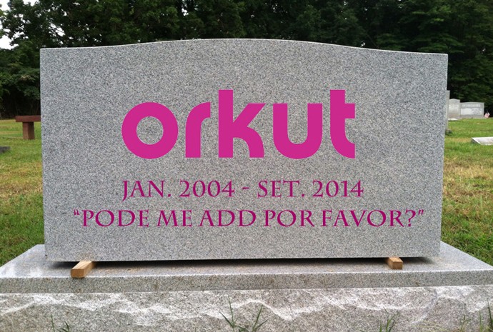 Lápide - fim do Orkut