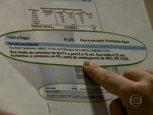 Sabesp começa emitir contas de água com multa nesta segunda-feira (Foto: Reprodução)