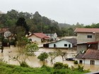 Sobe para 92 o número de cidades prejudicadas pelas chuvas em SC